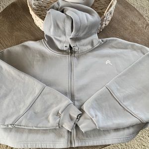 ONER ACTIVE CROPPED ZIP UP HOODIE